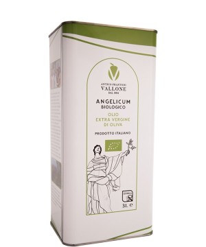 Tin of Extra Virgin Olive Oil Angelicum Organic 3L