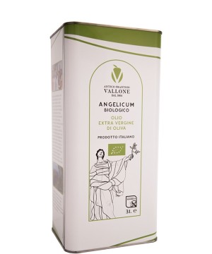 Tin of Extra Virgin Olive Oil Angelicum Organic 3L *New Costumer Offer*