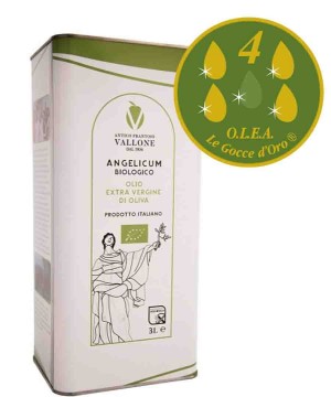 Tin of Extra Virgin Olive Oil Angelicum Organic 3L *New Costumer Offer*