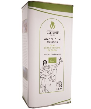 Tin of Extra Virgin Olive Oil Angelicum Organic 5L 